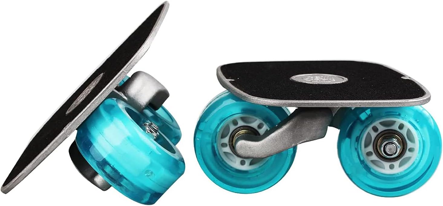 Blue Portable Roller with Aluminum Anti-Slip Board and ABEC-7 Bearings