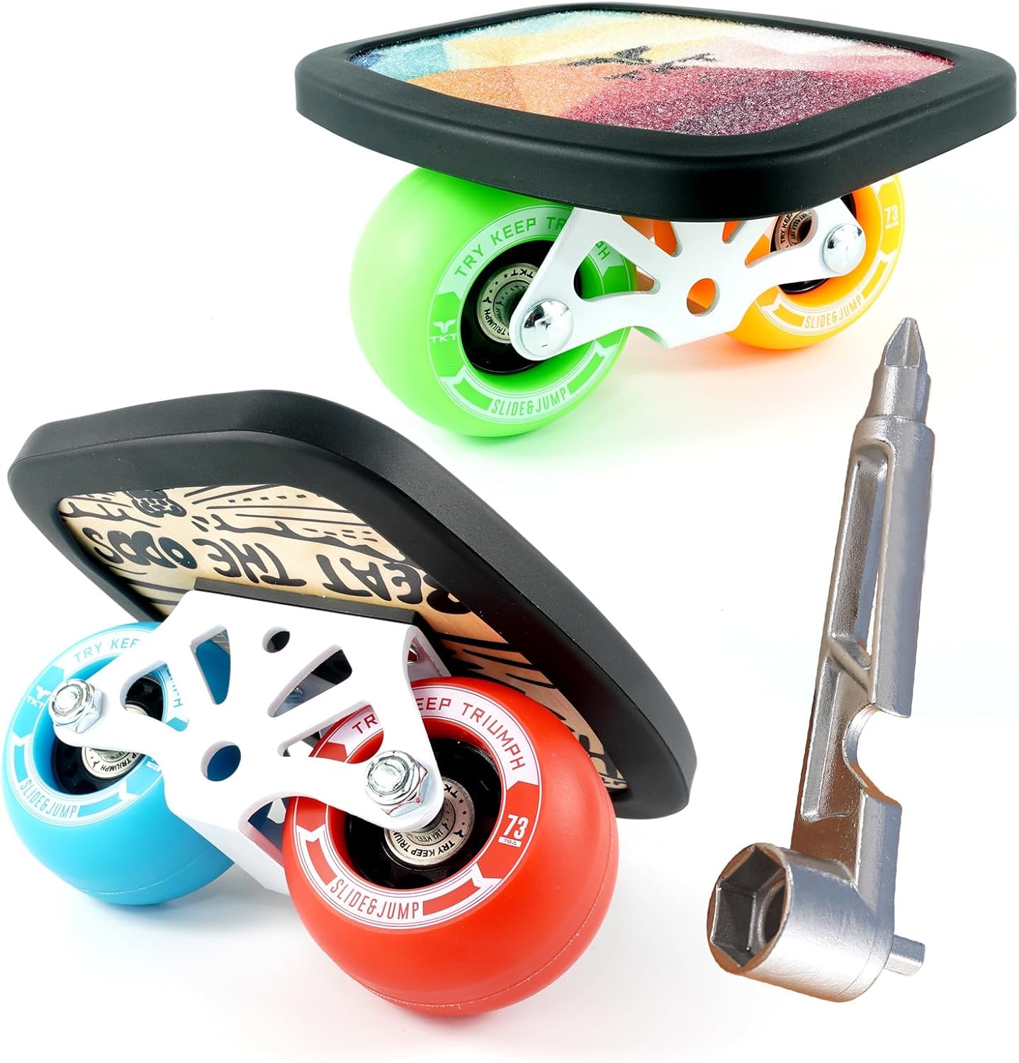 Maple Deck Drift Plates with Anti-Slip Surface and High-End Bearings